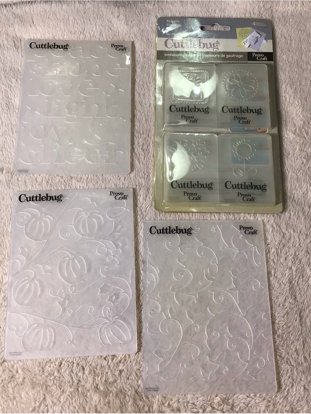 Cuttlebug Embossing Folder Set